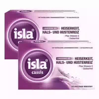 Isla Cassis Halspastillen bei Halskratzen und Reizhusten