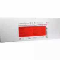 Isotonische Nacl Lösung 0,9% Eifelfango 10x100 ml Infusionslösung