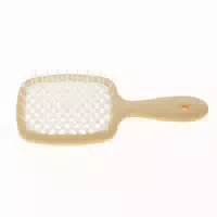 Janeke Superbrush Beige mit Schwarzen Borsten