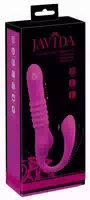 Javida Stoß Vibrator mit Klitoris Stimulationsarm