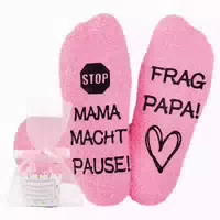 Jeasona Mama Korallenvlies Socken Rutschfeste Sohle Lustiger 1 st
