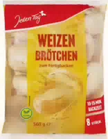 Jeden Tag 8 Weizenbrötchen zum Aufbacken