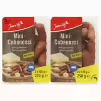 Jeden Tag Mini Cabanossi mit Käse Heißgeräuchert