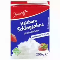 Jeden Tag Frische Schlagsahne 30%
