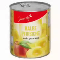 Jeden Tag Halbe Pfirsiche Leicht Gezuckert
