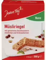 Jeden Tag Müsliriegel Nuss