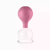 Pulox Schröpfglas Aus Echtglas Mit Saugball 62mm In Pink