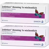 Jodetten Henning 1x Wöchentlich 1530 Mikrogramm 28 st Tabletten