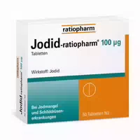 Jodid Ratiopharm 100 Μg Tabletten: für die Behandlung und Vorbeugung von Jodmangel und Bestimmter Schilddrüsenerkrankungen Z B Kropf