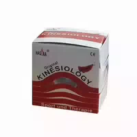 Nasara Kinesiologie Tape 5 Cmx5 m Rot 1 st Pflaster