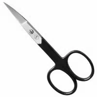 K Pro Nagelschere Gebogen Spitz Scharf Edelstahl, Rostfrei Schwarz