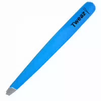 K Pro Tweazy Augenbrauenpinzette Profi Qualität Schräg Professional Neon Blau