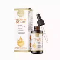 Vitamin D3 K2 Tropfen – 1000 I E , K2vital 99,7% All Trans 50 Ml