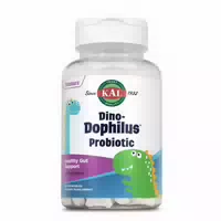 Kal Dinodophilus Probiotika für Kinder Kautabletten, Milchsäurekulturen, Kirschgeschmack, Probiotika