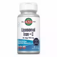 Kal Liposomales Eisen Vitamin C 18 mg 30 Kapseln Hochdosiert Vegan Magenfreundlich Eisenmangel