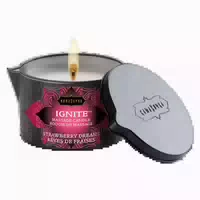 Massagekerze Ignite Strawberry Dreams, Erdbeerduft, 170g 0 17 Kg 170 G