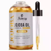 Kanzy Jojobaöl Bio Kaltgepresst 100% Rein Gold Für Haut Haare Nägel