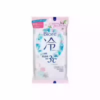 Kao Biore Cooling Body Wipes 20 Sheets Refreshing Floral Scent