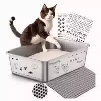 Katzenklo Edelstahl Xxl 50x35x20cm Offener Typ 50×35&#x 1 st