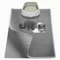 Katzenklo Matte Eva Katzenstreu Waben Doppelschicht Grau 76x 1 st