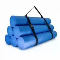 Kawanyo 6er Set Yoga & Pilatesrollen 90 cm mit Tragegurt