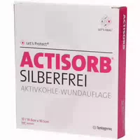 Actisorb Silberfrei 10,5 X 10,5 Cm Steril