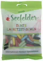 Seefelder Bunte Lakritzstäbchen 100 g Bonbons