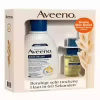 Aveeno Skin Relief Bodylotion 300ml Gratis Öl 50ml Giftset