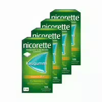 Nicorette Kaugummi 2mg Freshfruit 105 stk 4er Set 4x105 st Kaugummi