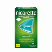 Nicorette 4 mg Nikotinkaugummi Freshmint für Raucher zum Aufhören