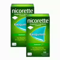 Nicorette Kaugummi Freshmint 2 mg 2x105 st