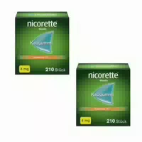 Nicorette Kaugummi 4 mg Freshfruit Doppelpack 10% Rabatt 2x210 st Kaugummi