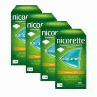 Nicorette Kaugummi 2mg Freshfruit 105 stk 4er Set 4x105 st Kaugummi