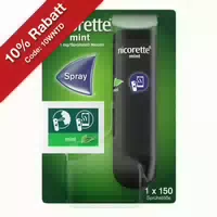 Nicorette Mint Spray mit Nikotin, Verbindung mit Tracking App Mögl