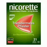 Nicorette Transdermales Pflaster 25 mg 21 st Pflaster Transdermal