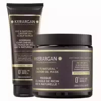 Kerargan Duo Anti Haarausfall Maske & Peeling mit Rizinusöl