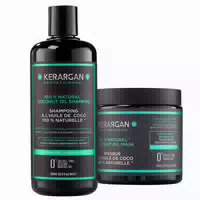 Kerargan Feuchtigkeitsspendendes Duo Shampoo & Maske Mit Kokosöl