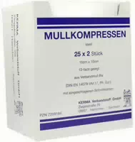 Mullkompressen Bw 10 X 10 cm 12 Fach Steril 5 X 2 Kompressen