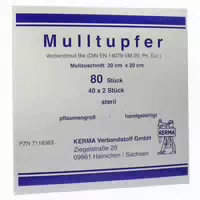 Mulltupfer 20x20 Cm Pflaumengroß Steril 40x2 St
