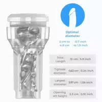 Kiiroo Feel Pocket Stroker Kristall von Kiiroo Transparent 1 st