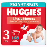 Huggies Baby Windeln Little Movers Baby Gr 3, 168 Windeln 168 St