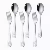 Kinder Besteck Set 18 10 Edelstahl Löffel Gabel 1 st