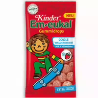 Kinder Em Eukal Coole Walderdbeere Gummidrops