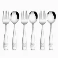Kinderbesteck Set 6teilig Edelstahl Gabel Loffel 1 st