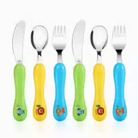 Kinderbesteck Edelstahl Set 6teilig Löffel Gabel 1 st