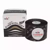 Kinesiotape Nasara 5cmx5m Schwarz