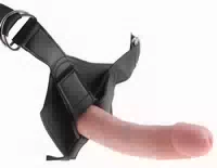 Umschnalldildo „strap On With 8 Inch“, Inklusive Harness, 20,3 Cm