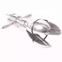 Kiotos Kiotos Steel Buttlock Metal Analplug 14 cm Silber