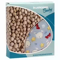 Kirschkernkissen 10x10cm Baby Weiss Blau Kariert