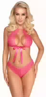 Bh Plus Slip Aus Pinkfarbener Spitze